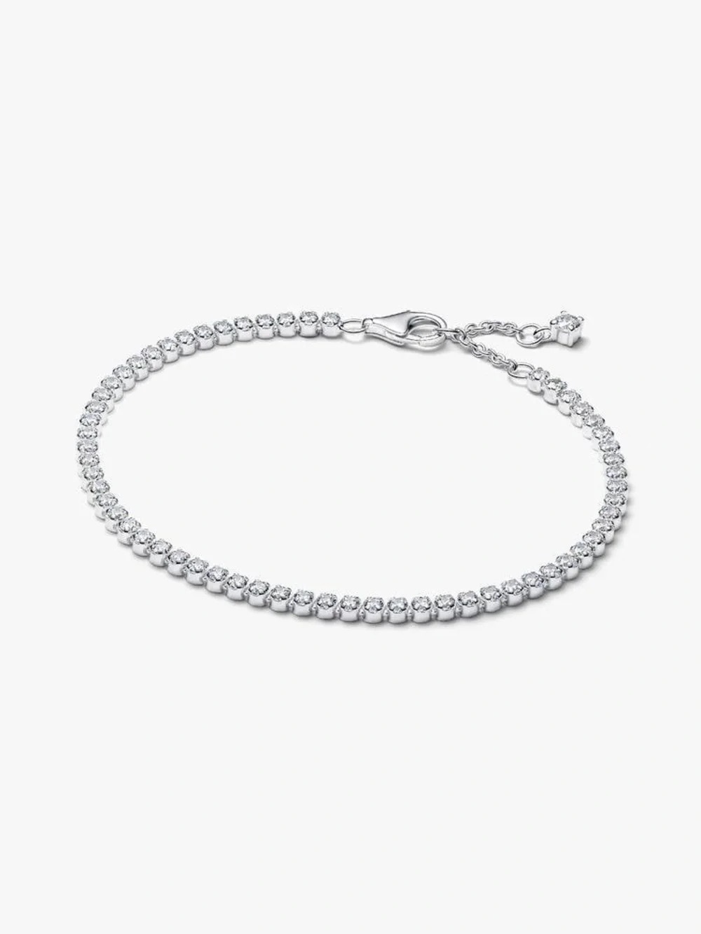 Pandora Silver Clear Crystal Tennis Bracelet